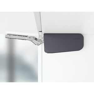 Système de porte simple relevable sans charnières pour meubles B1 Anthracite - Product Image 1
