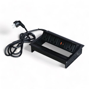 HOEXH303AC In-Desk Power <b>Socket</b> <b>with</b> Flip-Up Lid Convenient Access for Women's Coats - Product Image 1