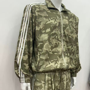 Ensemble unisexe vintage en tricot respirant à capuche, style streetwear, effet usé, en polyester/coton, avec logo brodé, design 2-en-1 - Product Image 5