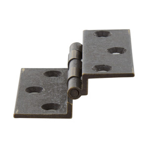 Cerniere in Ottone Profilato con Collo Finitura Oro Bronzato Altezza 40mm X Lunghezza 35mm (2 pz.) - Product Image 1