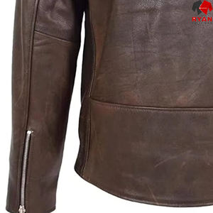 Chaqueta de Cuero PU Impermeable Informal Elegante Personalizada para Hombre, Negra con Cuello Bordado y Cremallera para Invierno, Servicio OEM Disponible - Product Image 3