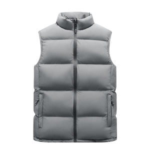 Venta al por mayor sin mangas chaqueta acolchada Stand Collar Zip Puffer Chalecos Poliéster Hombres Chaleco acolchado Chalecos de alta calidad - Product Image 6
