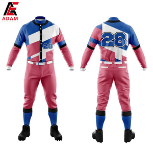 Vêtements de sport de baseball et de softball pour jeunes boutonnés par sublimation personnalisée de haute qualité ensembles imprimés respirants en vente motif vierge - Product Image 6