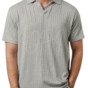 เสื้อถักคอวีชาย แขนยาวปกติ  โลโก้สั่งทำได้ ผ้าฝ้าย 100% เป็นมิตรกับสิ่งแวดล้อม แห้งเร็ว ระบายอากาศได้ดี ทรงหลวม สวมใส่สบาย - Product Image 4