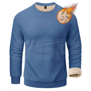 OEM Service Hiver Casual Hommes Sherpa Polaire Sweatshirts Couleur Personnalisée Logo Haute Qualité - Product Image 1