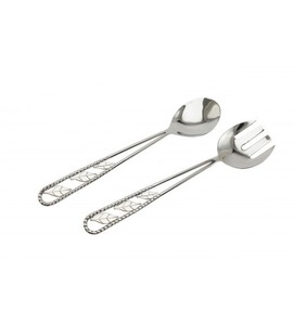 Servidor de ensalada de acero inoxidable moderno, mango elegante, utensilios de cocina para servir comedor para el hogar, restaurante, uso en fiestas - Product Image 1