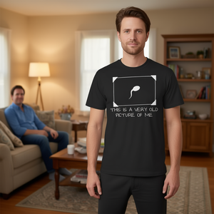 T-shirt divertente per adulti con un'antica foto di me - Articolo promozionale unico - Product Image 3