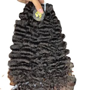 Vente en gros de cuticule de cheveux humains naturels birmans bouclés vietnamiens alignés en différents styles ondulés disponibles en couleur de cheveux naturelle - Product Image 5