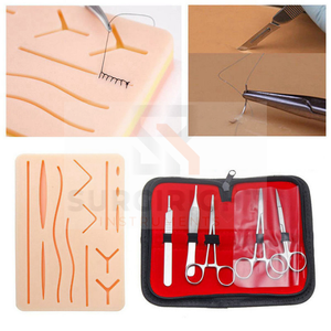 Kit de práctica de sutura Entrenamiento de sutura de disección para estudiantes de medicina Kit de entrenamiento de Anatomía de cirugía POR instrumentos Surgiright - Product Image 1