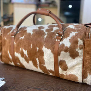 Factory Direct Sale Cheap Price Cowhide Duffle bags For Sale Hot Selling Fashion Handmade Design Cowhide <b>Leather</b> Duffle Bags - Product Image 4
