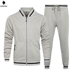 ชุดวอร์มไนลอน2ชิ้นสำหรับผู้ชายและผู้หญิง, ชุดวอร์มกางเกงวอร์มผ้านิ่มมีซิป - Product Image 1