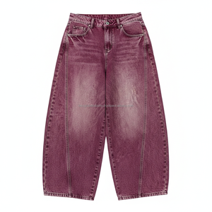 Pantalones Vaqueros de Mezclilla Curvados Holgados de Estilo Hip Hop, Diseño Nuevo, 100% Algodón Sostenible, Jeans para Hombre - Product Image 4