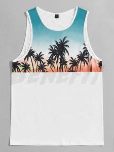 Camiseta sin mangas de algodón con logotipo personalizado al por mayor para hombres que absorbe la humedad sin mangas ropa de entrenamiento informal para gimnasio - Product Image 2