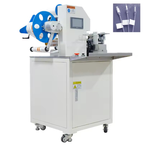 Top Quality Semi Automatic Flag Sticker Tube <b>Usb</b> Wire <b>Cable</b> Labeler Labeling Machine <b>Cable</b> Fold Labeler - Product Image 2