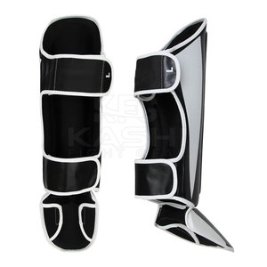 Protector de Espinillas para Boxeo con Cuero PU, Antideslizante, Ligero, con Cierre de Velcro para Boxeo, Kickboxing, Artes Marciales y Deportes - Product Image 2