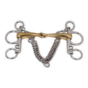 Los productos más vendidos Pelham Boca articulada con mejillas cortas Pelham Horse Bits con logotipo personalizado - Product Image 1
