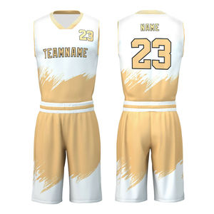 Ensemble de vêtements de basketball personnalisés pour femmes, 100% polyester, taille plus, sans manches, respirant, antibactérien, séchage rapide - Product Image 1