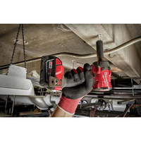 Clé à chocs sans fil Milwaukee FUEL 18V M18 avec moteur sans balais, 1/2 pouce, clé à chocs puissante pour travaux de réparation à domicile, bricolage