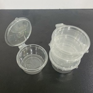 Fábrica de Vietnam, vasos de plástico PET para salsa, 2oz, 60ml, contenedor de salsa desechable para llevar con tapa con bisagras, precio bajo, los más vendidos 2025 - Product Image 6