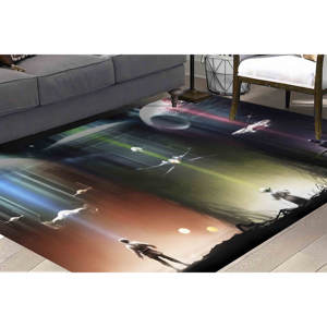 Tapis Star Wars : Tapis spatial moderne antidérapant, tapis imprimé, tapis fin non tissé - Product Image 4