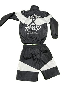 2 Piece Custom Reflective Wind Breaker Tracksuit 2 Piece Set Colorblock Nylon <b>Jacket</b> <b>Short</b> Set Men Streetwear Lightweight Autumn - Product Image 6