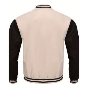 Chaqueta Universitaria para Hombre, Estilo Clásico Letterman, con Cierre y Dos Bolsillos Laterales, Ropa Universitaria, Chaqueta Casual de Calle - Product Image 2