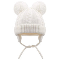 Bonnets d'hiver en tricot jacquard Bonnet court sans manchette avec logo personnalisé et broderie