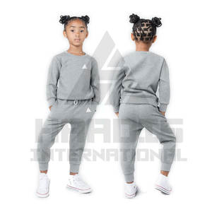 Trajes de chándal de manga larga para niños | Chándal de lana Conjunto de invierno Ropa de calle para niños de talla grande 2PCs - Product Image 3