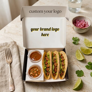 Scatola Personalizzata per Shawarma con Scomparti, Patatine Fritte, Salsa Hummus, Contenitore per Cibo da Asporto - Product Image 2