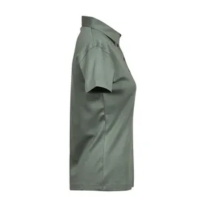 เสื้อโปโลผ้าฝ้ายพีมาสำหรับสุภาพสตรี ผลิตตามสั่ง - Product Image 4