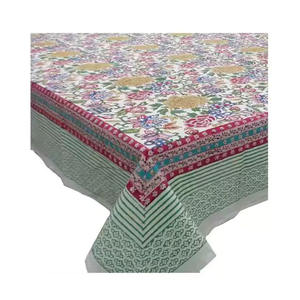 Nappe en coton floral festif tissu réutilisable pour les fêtes de Noël et de Pâques sur le thème des vacances les plus vendues - Product Image 5