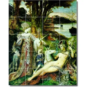 Gustave Moreau Mitología Azulejo Mural PT06490 48X60 (20) 12x12 Murales de pared - Product Image 1
