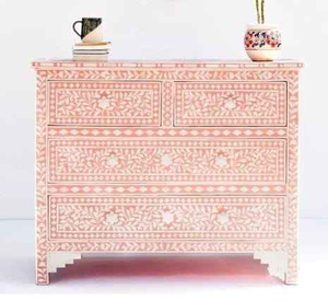 Table console antique pour salon, table en incrustation d'os avec incrustation de nacre, travail de grossiste indien - Product Image 1