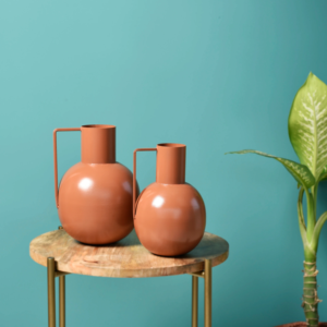 Bonne vente Vase en métal fait main en argent fini vase à fleurs décoratif de table de vente chaude pour la vie - Product Image 2