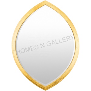 High Quality Metal Antique Lotus leaf Indoor <b>Wall</b> Decorative <b>Mirror</b> At Very Low Price From Indian Manufacturers And Exporters - Product Image 5