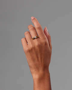 Bagues de fiançailles de mariée en diamant solitaire cultivées en laboratoire de luxe en or pur 14k à des prix abordables OEM en gros - Product Image 2