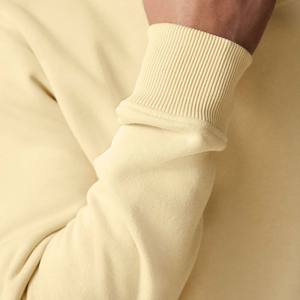 Sudadera transpirable de algodón 100% de gran tamaño para hombre, sudadera con estampado de lana de peso pesado, sudadera Vintage informal con hombros caídos - Product Image 5