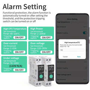Interruptor de Circuito Inteligente WiFi Tuya (Paquete de 1), 1-63A, Protección Contra Sobrecorriente y Bajo Voltaje, Enchufe de Alimentación Inalámbrico Remoto - Product Image 4