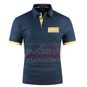 Polo à manches courtes pour hommes, séchage rapide, modèle solide 100% coton, chemises polo grande taille pour hommes - Product Image 1