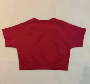 Haut court femmes à manches courtes Yoga haut chemises léger Gym haut court sans couture sport chemise cyclisme respirant - Product Image 2