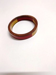 Brazalete de madera y resina multicolor, pulsera unida, regalo de joyería de moda para sus mujeres, clásico - Product Image 3