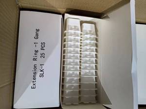 CETL 认证 1 位白色塑料电源插座盒延长套件 - 用于墙壁电源插座的非金属延长环 - Product Image 4