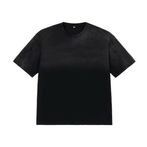 T-shirt Oversize Délavé à l'Acide 100% Coton Vintage, Col Rond, Manches Courtes, Streetwear Uni pour Homme - Product Image 4