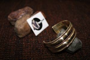 กำไลข้อมือทองเหลืองสร้อยข้อมือผู้หญิงและกำไลข้อมือผีเสื้อต่างหูข้อมือเครื่องประดับสตรีทอ - Product Image 2