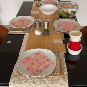<b>Woven</b> Rectangular Rattan <b>Placemats</b>, Straw Serving <b>Placemats</b>, Boho Table Decor From Manufacturer - Product Image 2