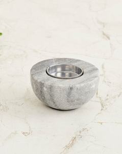 Bougie chauffe-plat rond en marbre brun décoratif pour centre de table anniversaire anniversaire cadeaux d'entreprise - Product Image 5