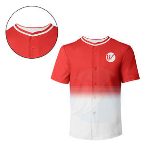 Vente flash, maillot de baseball de qualité supérieure pour adultes, respirant, évacuant l'humidité, séchage rapide, 100% polyester, vêtements de baseball et de softball - Product Image 1
