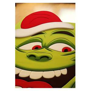 Tapis moderne en laine de Nouvelle-Zélande Grinch à poils hauts, imperméable à la main, 4x6 & 9x12ft pour bureau à domicile et chambres d'enfants - Product Image 2