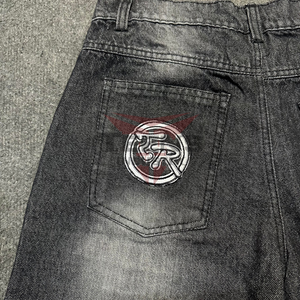 Shorts en jean pour hommes de haute qualité, design personnalisé, strass, couleur unie, nouveau design imprimé, shorts en jean pour hommes, service OEM - Product Image 2