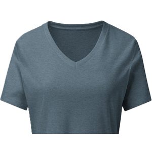 Nouveau T-shirt personnalisé pour femme, col rond, manches courtes, uni, anti-plis, écologique, respirant, gaufré, 280g, en coton biologique - Product Image 4